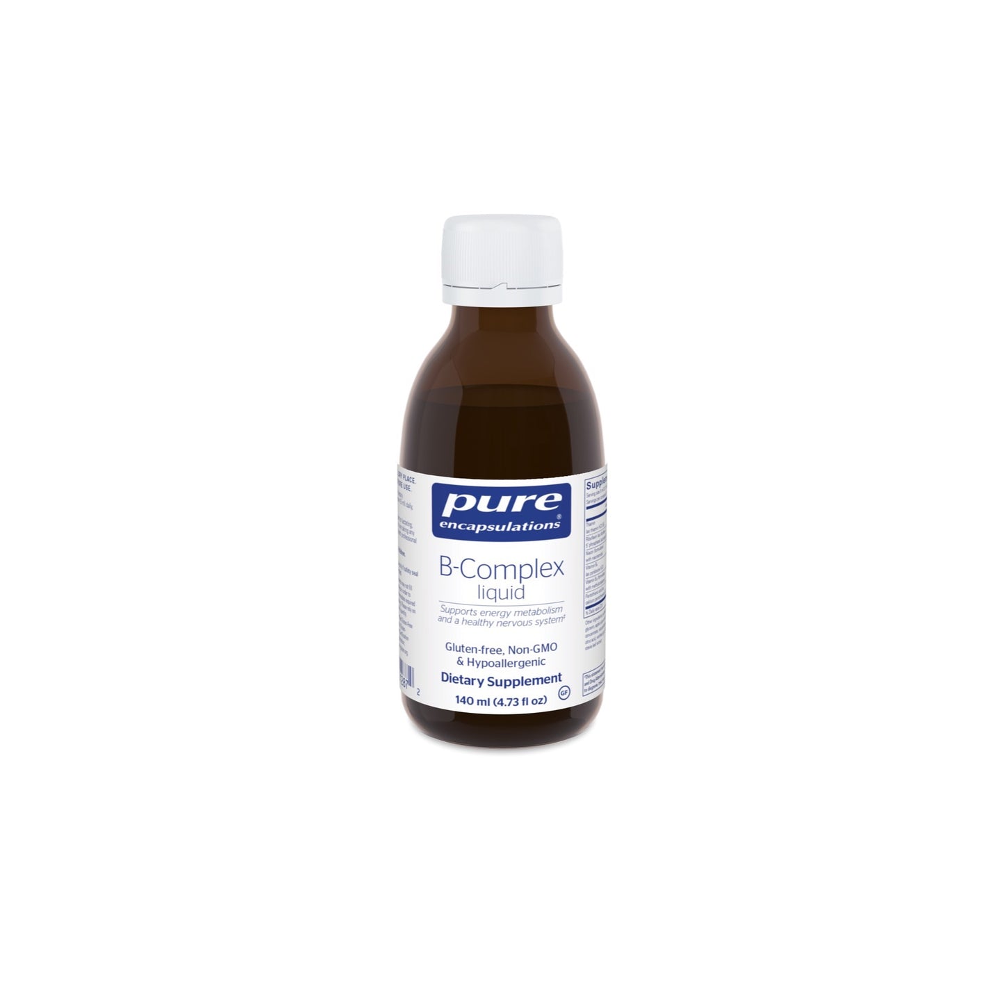 Pure Encapsulations, B-Complex Liquid, 4.73 Oz UPC 766298012872 | HiLife Vitamins