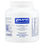 Pure Encapsulations, Calcium Magnesium (malate) 2:1, 180 Capsules UPC 766298012940 | HiLife Vitamins