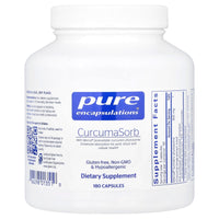 Pure Encapsulations, CurcumaSorb, 180 Capsules UPC 766298013510 | HiLife Vitamins