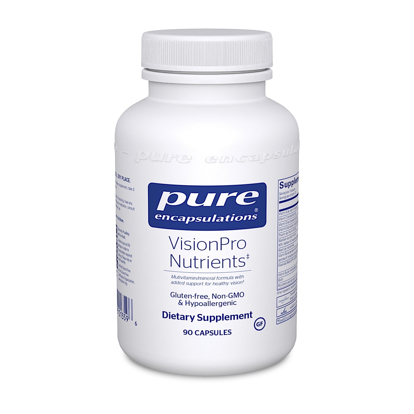 Pure Encapsulations, VisionPro Nutrients, 90 Capsules UPC 766298013596 | HiLife Vitamins