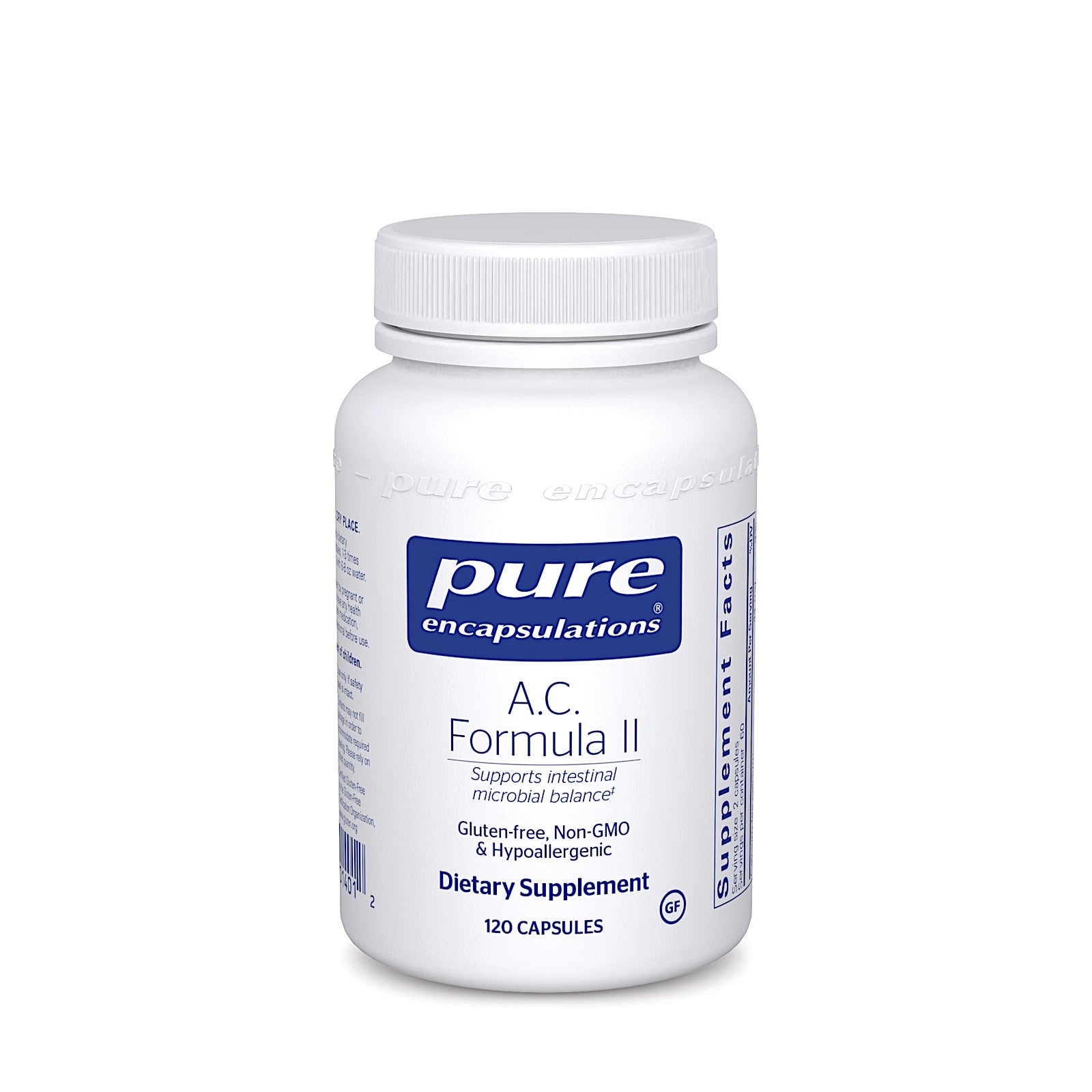 Pure Encapsulations, A.C. Formula II, 120 Capsules UPC 766298014012 | HiLife Vitamins