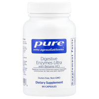 Pure Encapsulations, Digestive Enzymes Ultra w/Betaine HCl, 90 Capsules UPC 766298014548 | HiLife Vitamins