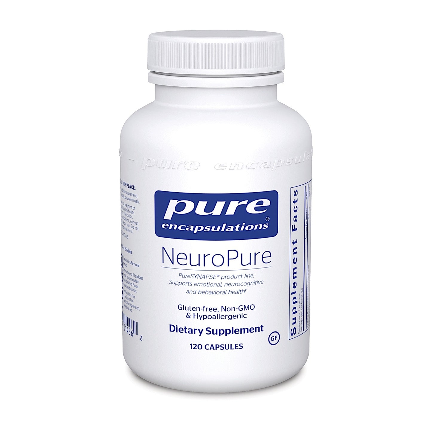 Pure Encapsulations, NeuroPure, 120 Capsules UPC 766298014562 | HiLife Vitamins