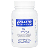 Pure Encapsulations, O.N.E. Omega, 60 Softgel Capsules UPC 766298016160 | HiLife Vitamins