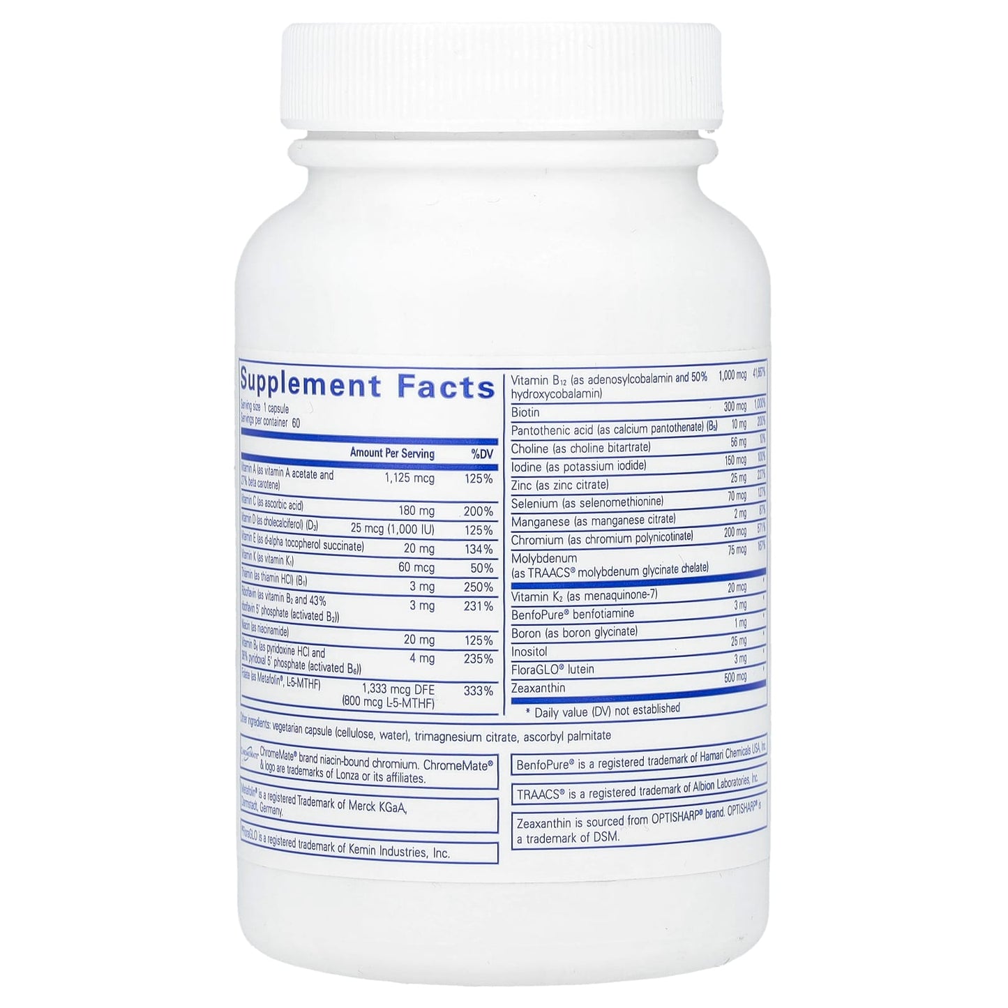 Pure Encapsulations, PureGenomics Multi, 60 Capsules UPC 766298017129 | HiLife Vitamins