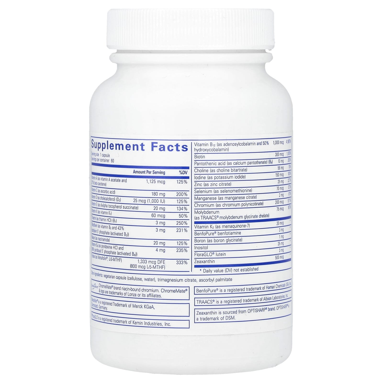 Pure Encapsulations, PureGenomics Multi, 60 Capsules UPC 766298017129 | HiLife Vitamins