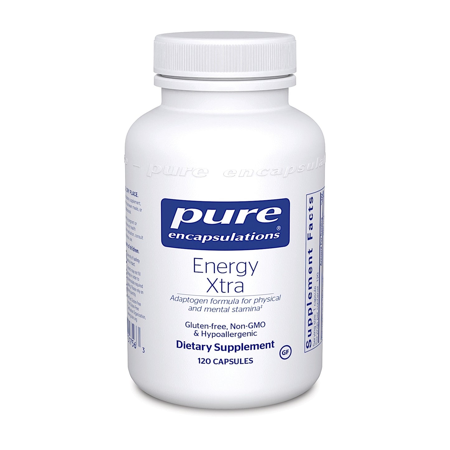 Pure Encapsulations, Energy Xtra, 120 Capsules UPC 766298017563 | HiLife Vitamins