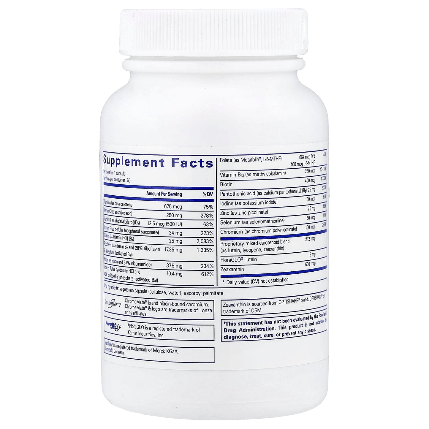 Pure Encapsulations, Multi T/D, 60 Capsules UPC 766298018164 | Hilife Vitamins