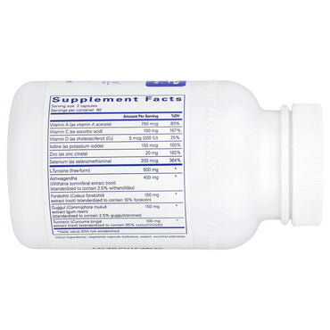 Pure Encapsulations, Thyroid Support Complex, 120 Capsules UPC 766298018607 | HiLife Vitamins