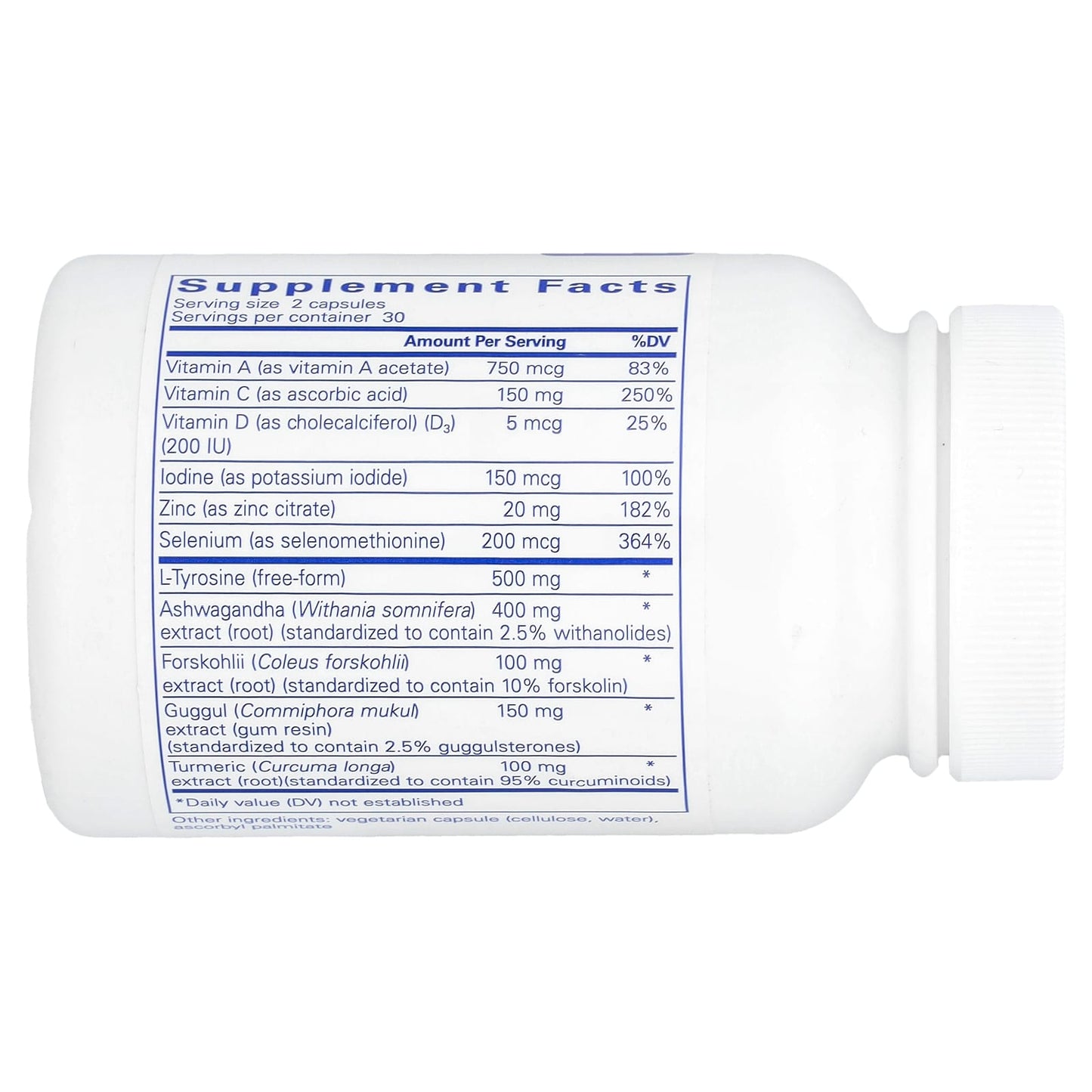 Pure Encapsulations, Thyroid Support Complex, 60 Capsules UPC 766298018614 | HiLife Vitamins