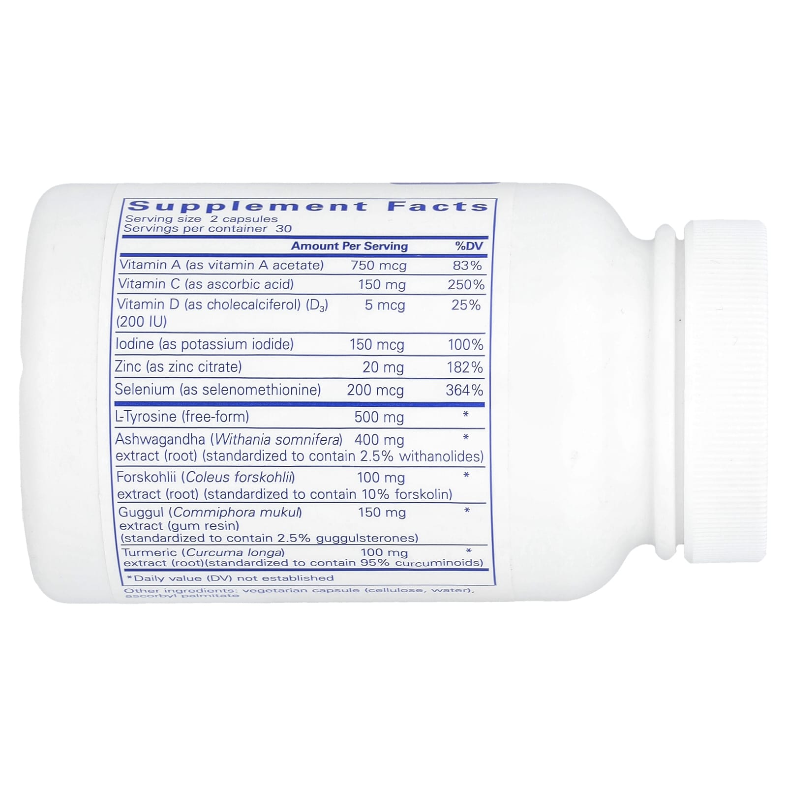 Pure Encapsulations, Thyroid Support Complex, 60 Capsules UPC 766298018614 | HiLife Vitamins