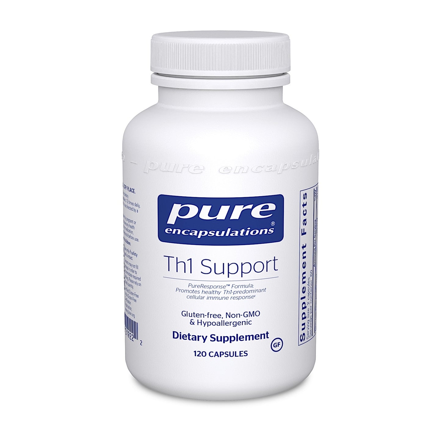 Pure Encapsulations, Th1 Support, 120 Capsules UPC 766298019222 | HiLife Vitamins