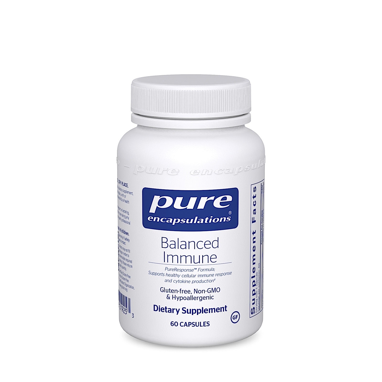 Pure Encapsulations, Balanced Immune, 60 Capsules UPC 766298019253 | HiLife Vitamins