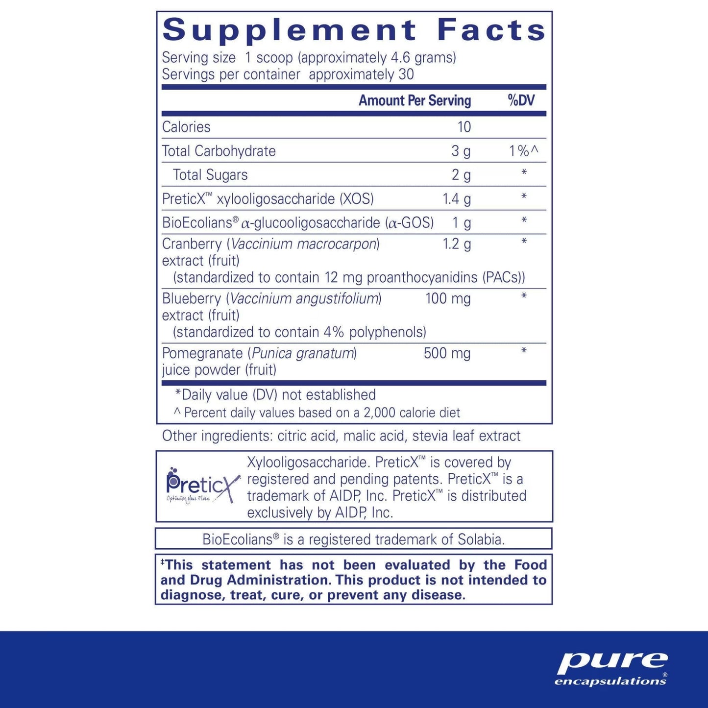 Pure Encapsulations, Poly-Prebiotic Powder, 4.9 oz (138 g) UPC 766298022000 | HiLife Vitamins