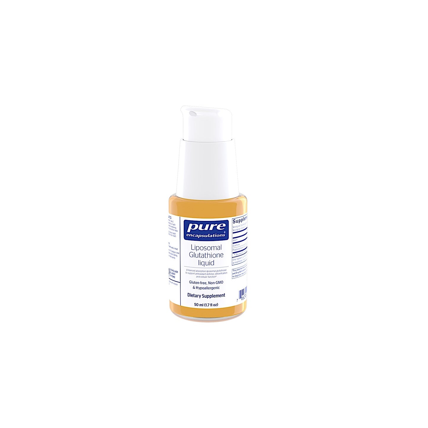 Pure Encapsulations, Liposomal Glutathione liquid, 1.7 Oz UPC 766298022116 | HiLife Vitamins