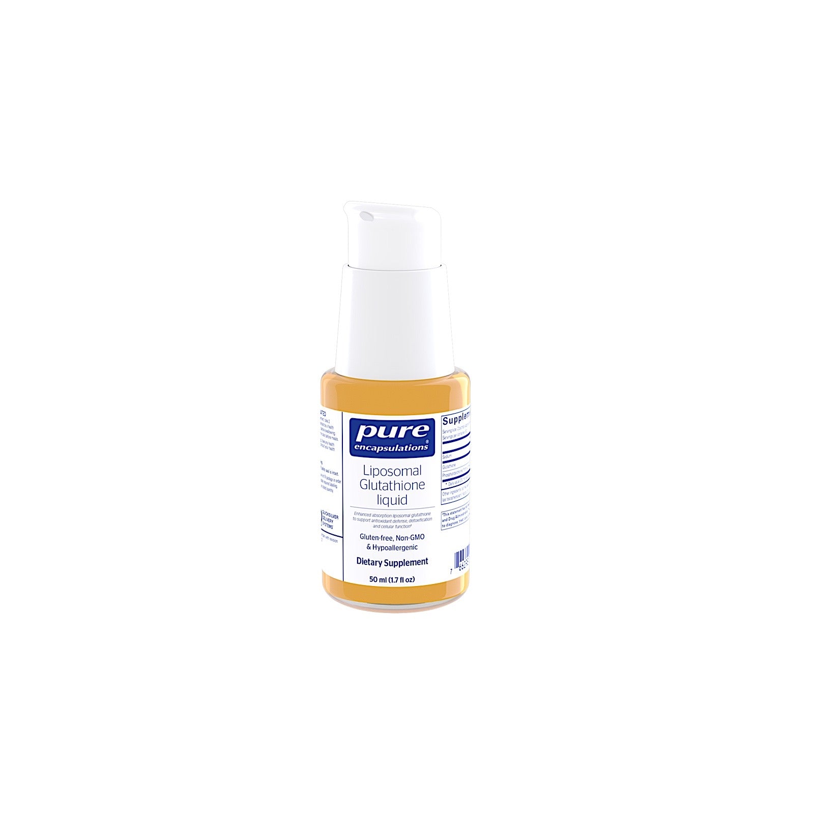 Pure Encapsulations, Liposomal Glutathione liquid, 1.7 Oz UPC 766298022116 | HiLife Vitamins