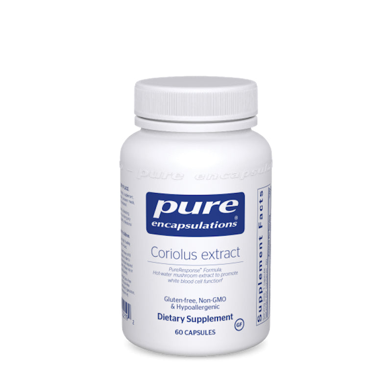 Pure Encapsulations, Coriolus Extract, 60 Capsules UPC 766298022192 | HiLife Vitamins