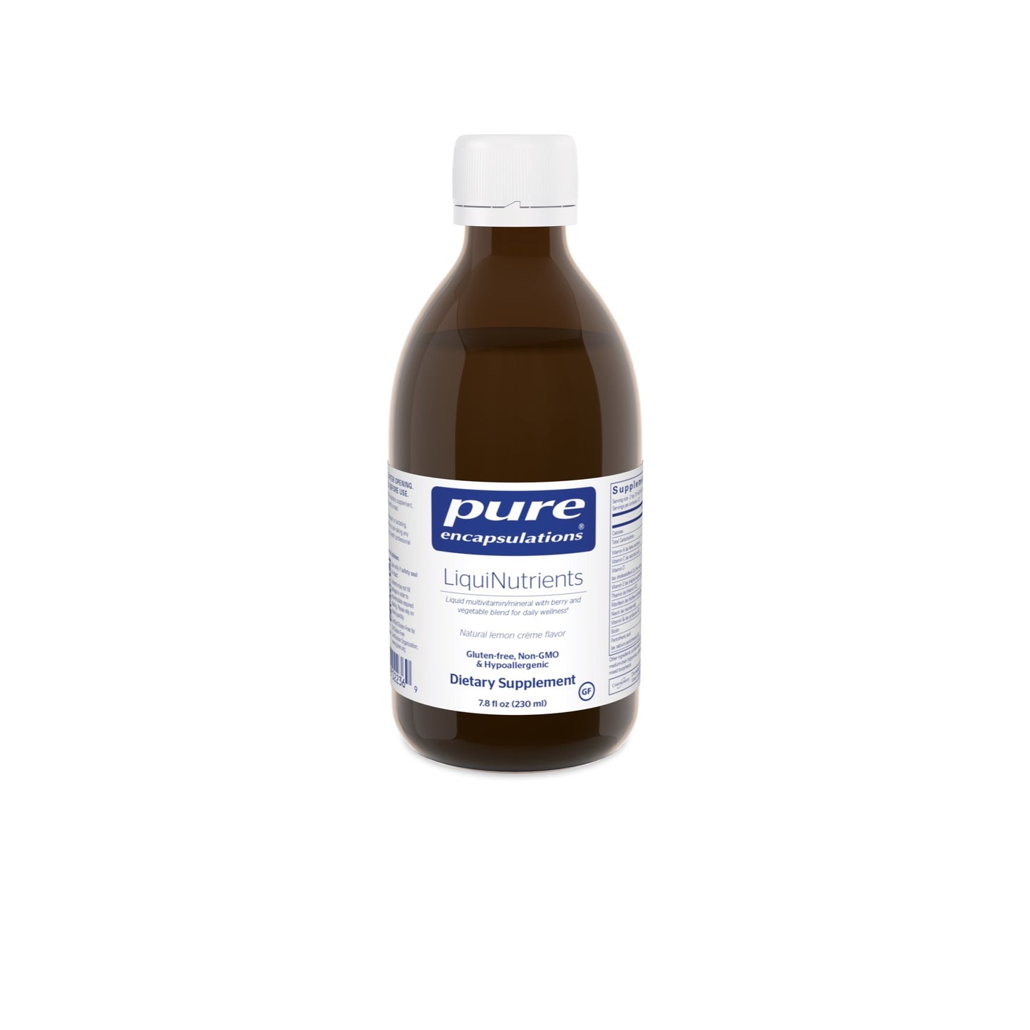 Pure Encapsulations, LiquiNutrients, 7.8 Fl Oz UPC 766298022369 | HiLife Vitamins
