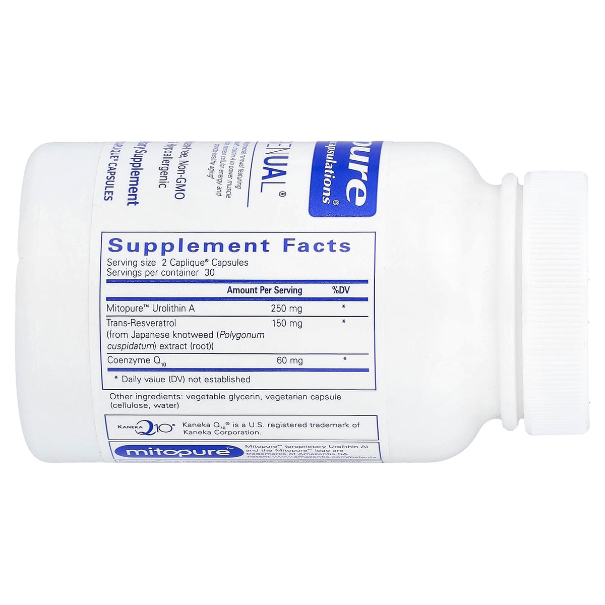 Pure Encapsulations, RENUAL, 60 Caplique Capsules UPC 766298022895 | Hilife Vitamins