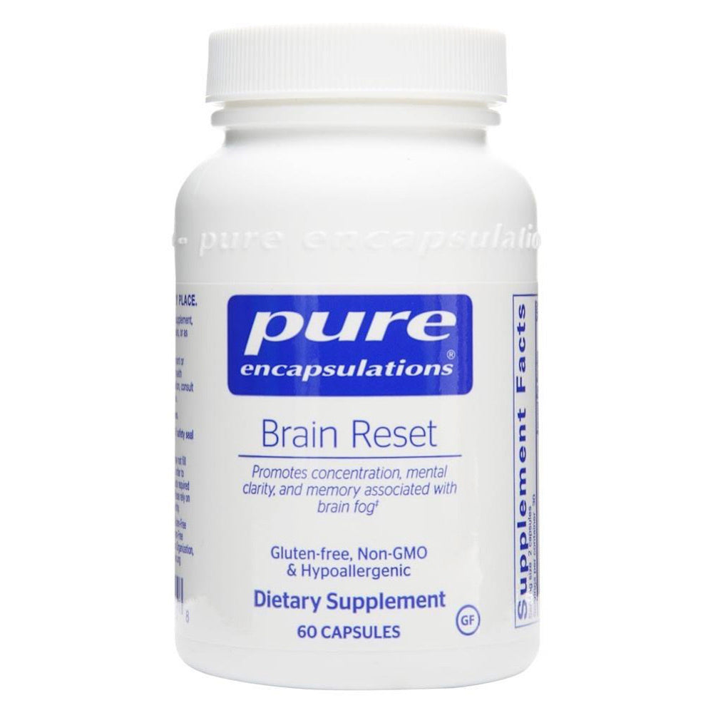 Pure Encapsulations, Brain Reset, 60 Capsules UPC 766298023458 | HiLife Vitamins