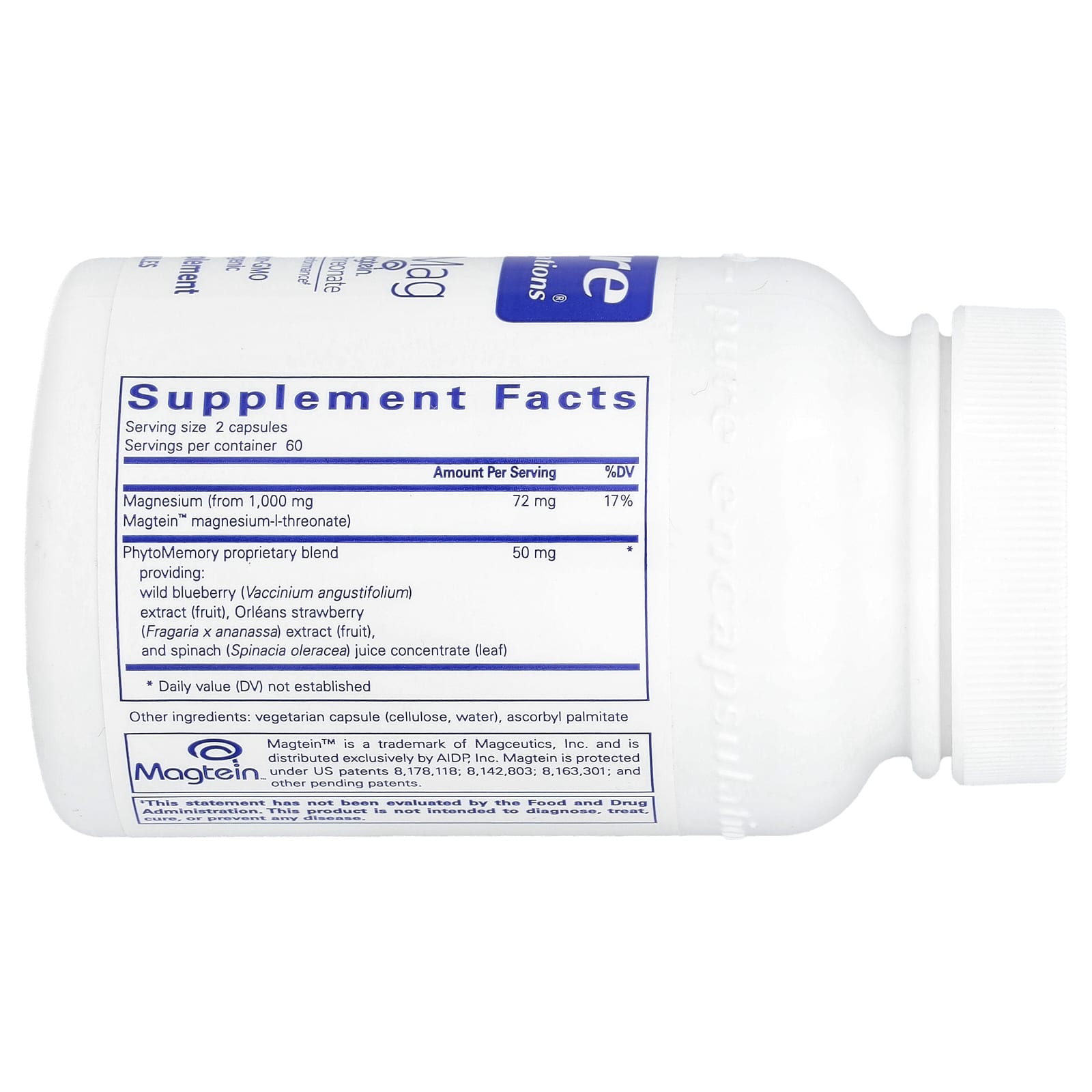 Pure Encapsulations, CogniMag, 120 Capsules UPC 766298023939 | HiLife Vitamins