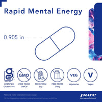 Pure Encapsulations, Rapid Mental Energy, 30 Capsules UPC 766298025858 | HiLife Vitamins