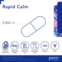 Pure Encapsulations, Rapid Calm, 30 Capsules UPC 766298025889 | HiLife Vitamins