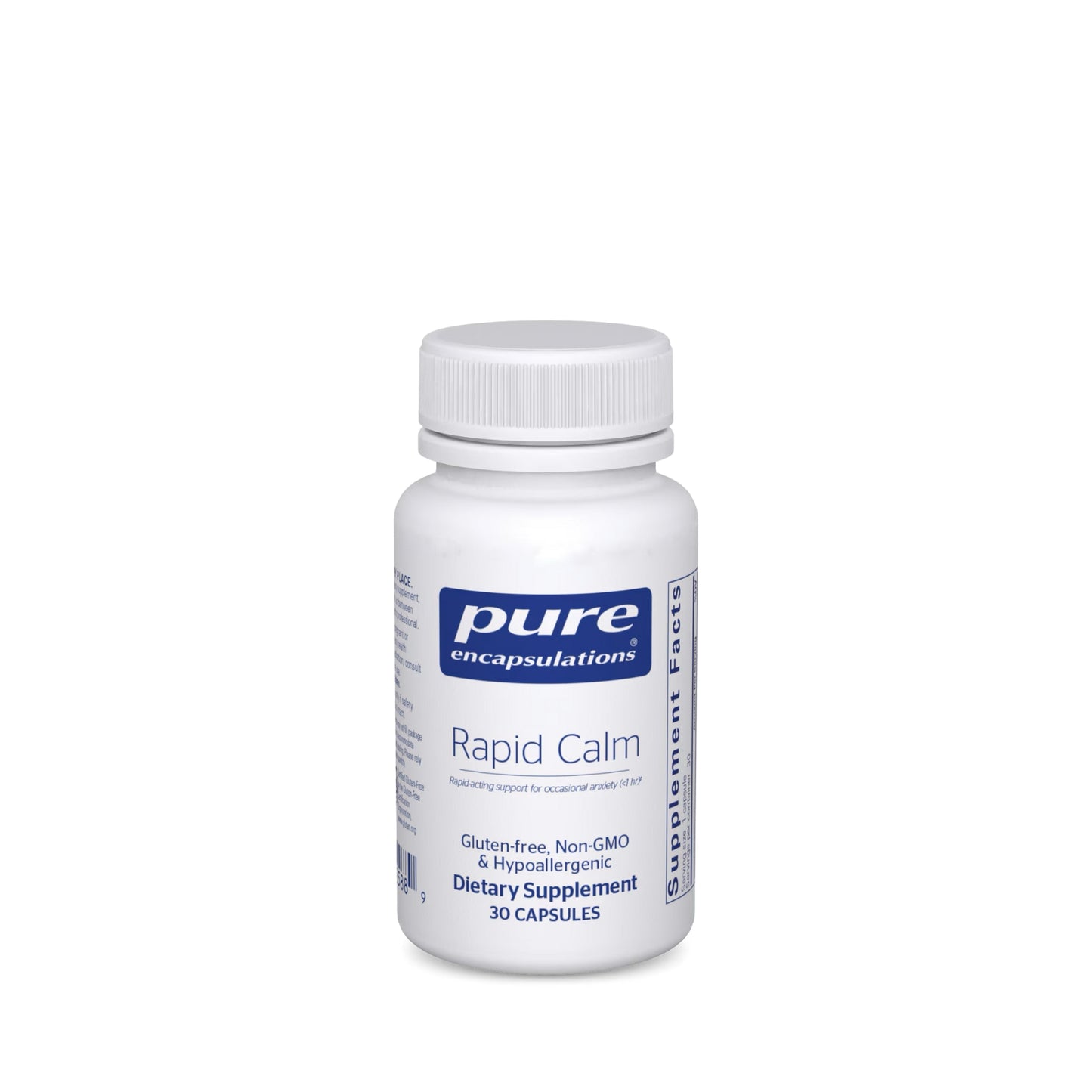 Pure Encapsulations, Rapid Calm, 30 Capsules UPC 766298025889 | HiLife Vitamins
