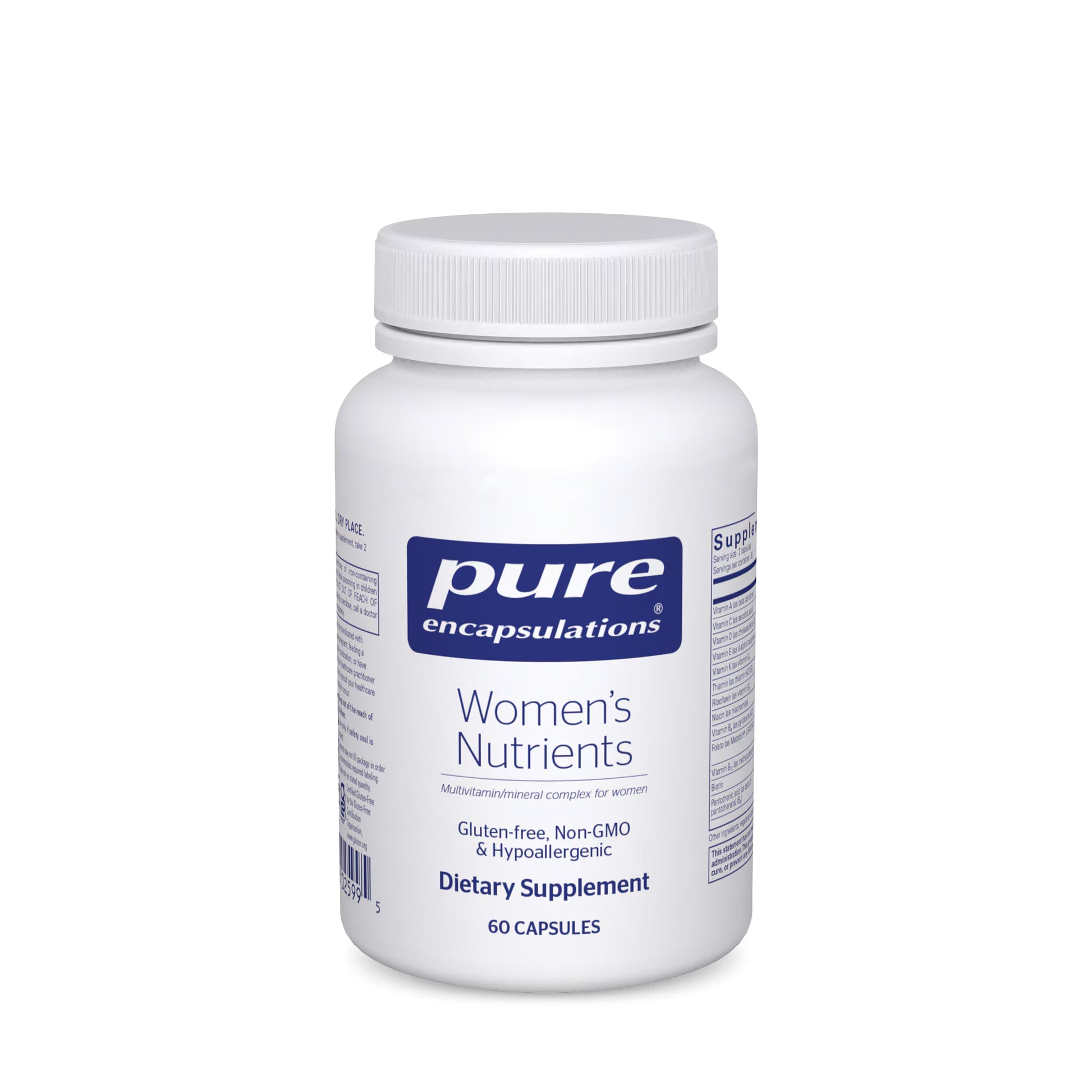 Pure Encapsulations, Women’s Nutrients, 60 Capsules UPC 766298025995 | HiLife Vitamins