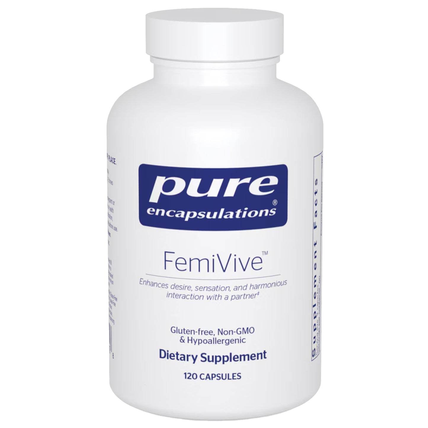 Pure Encapsulations, FemiVive, 120 Capsules UPC 766298026008 | HiLife Vitamins