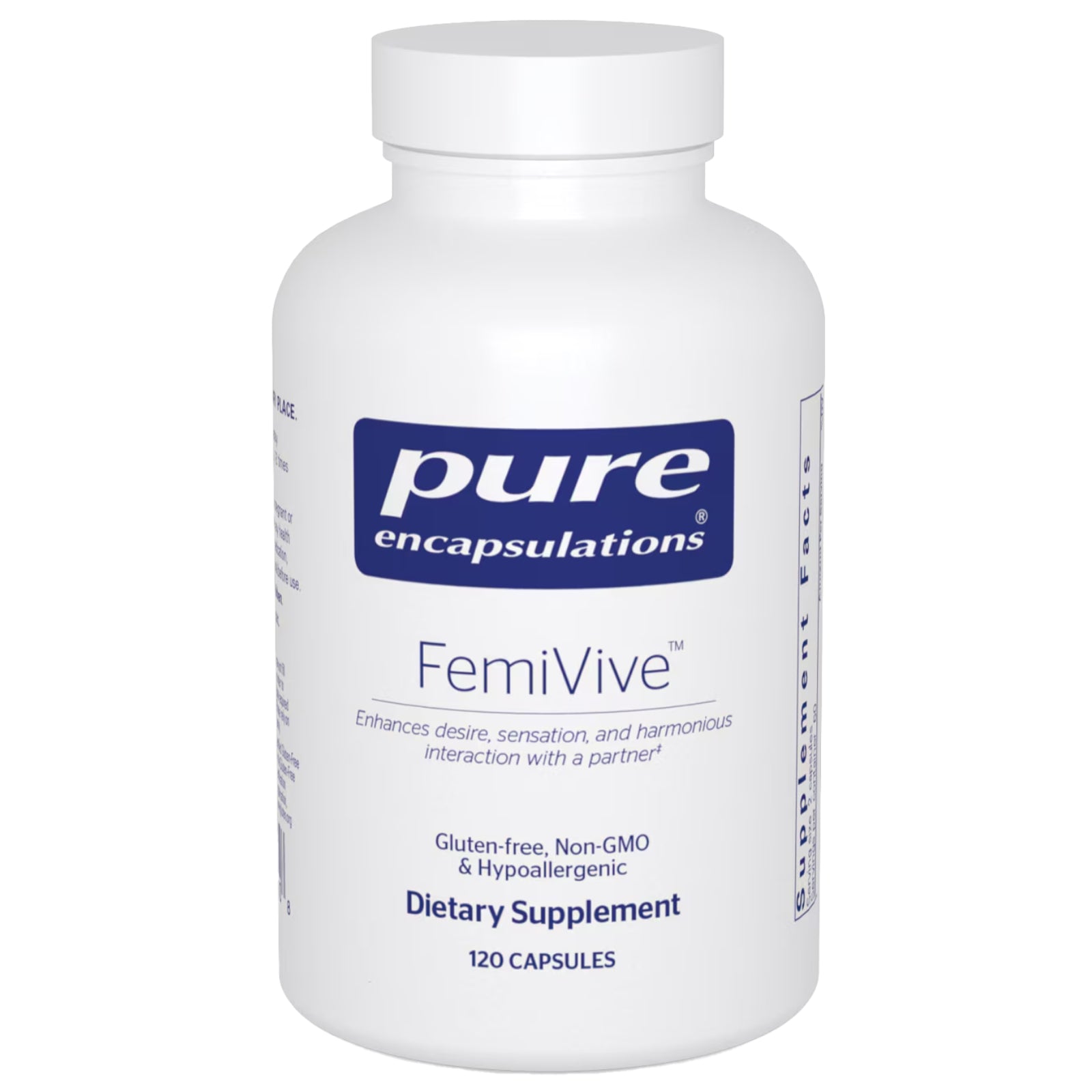 Pure Encapsulations, FemiVive, 120 Capsules UPC 766298026008 | HiLife Vitamins