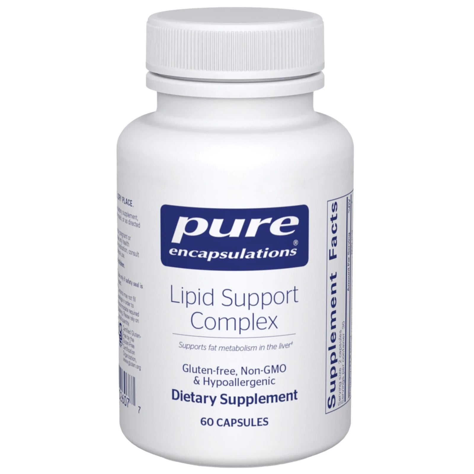 Pure Encapsulations, Lipid Support Complex, 60 Capsules UPC 766298026077 | HiLife Vitamins