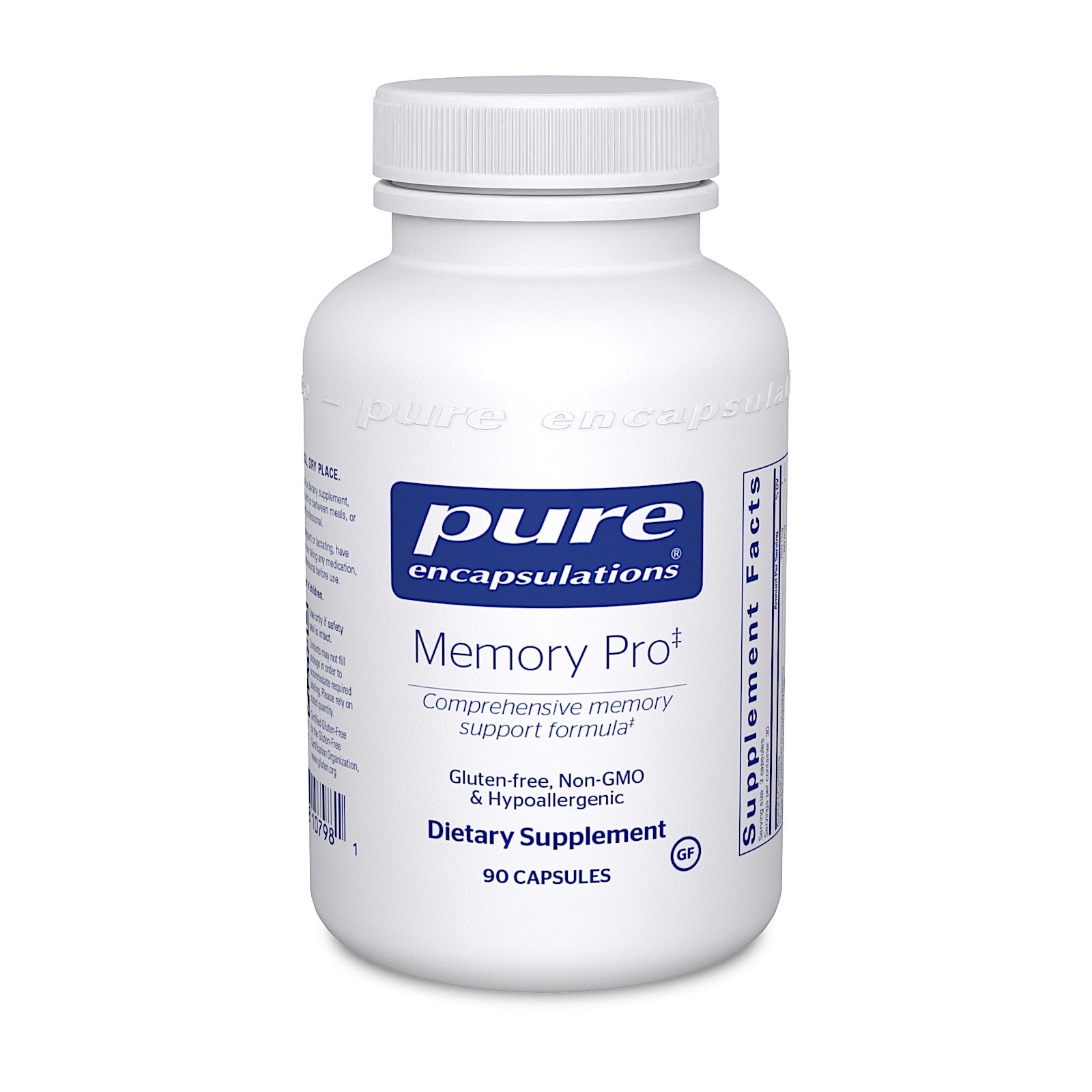 Pure Encapsulations, Memory Pro, 90 Capsules UPC 766298107981 | HiLife Vitamins