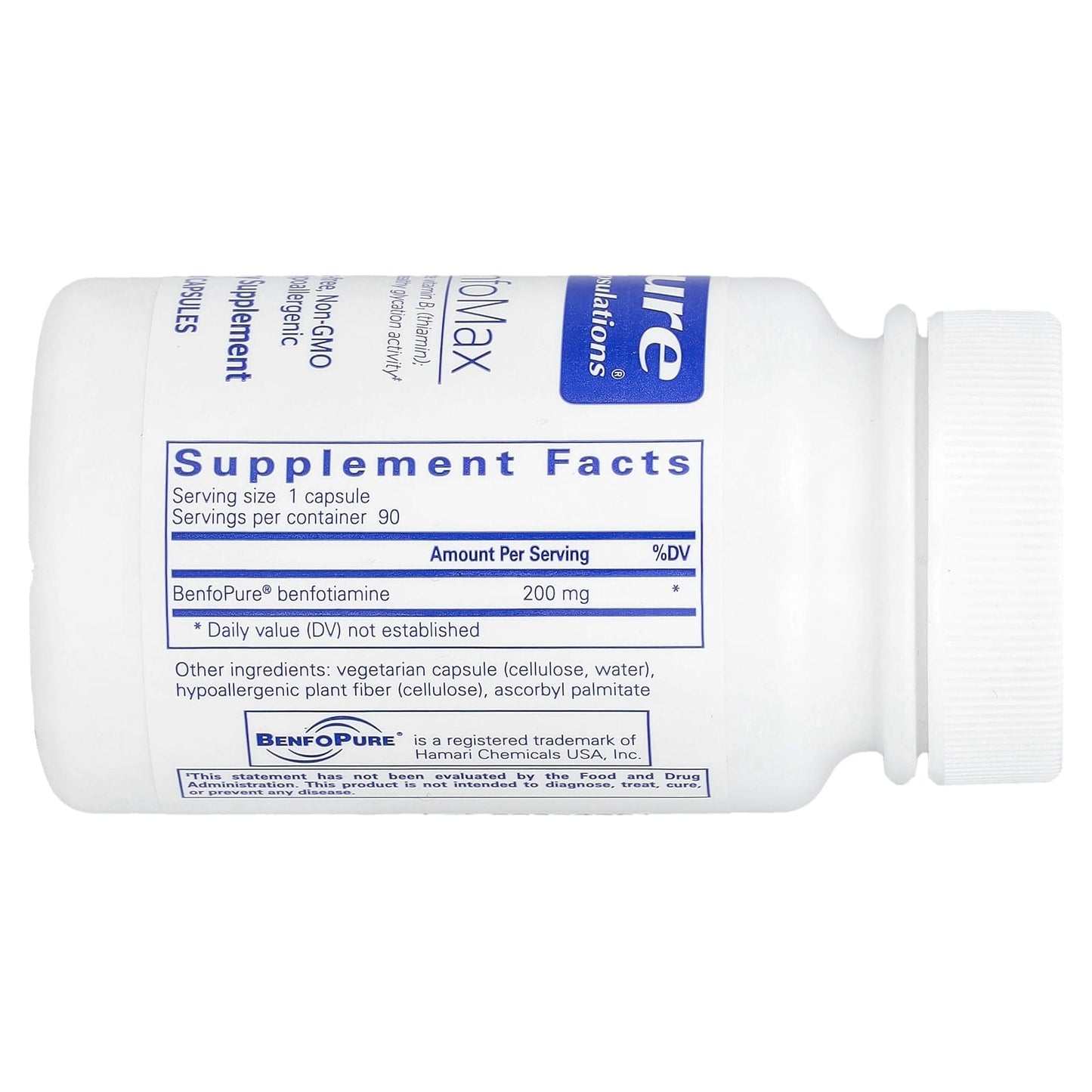 Pure Encapsulations, BenfoMax, 90 Capsules UPC 766298114941 | HiLife Vitamins