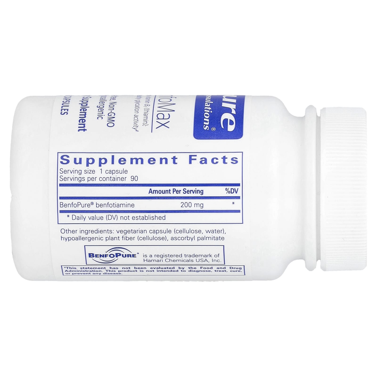 Pure Encapsulations, BenfoMax, 90 Capsules UPC 766298114941 | HiLife Vitamins