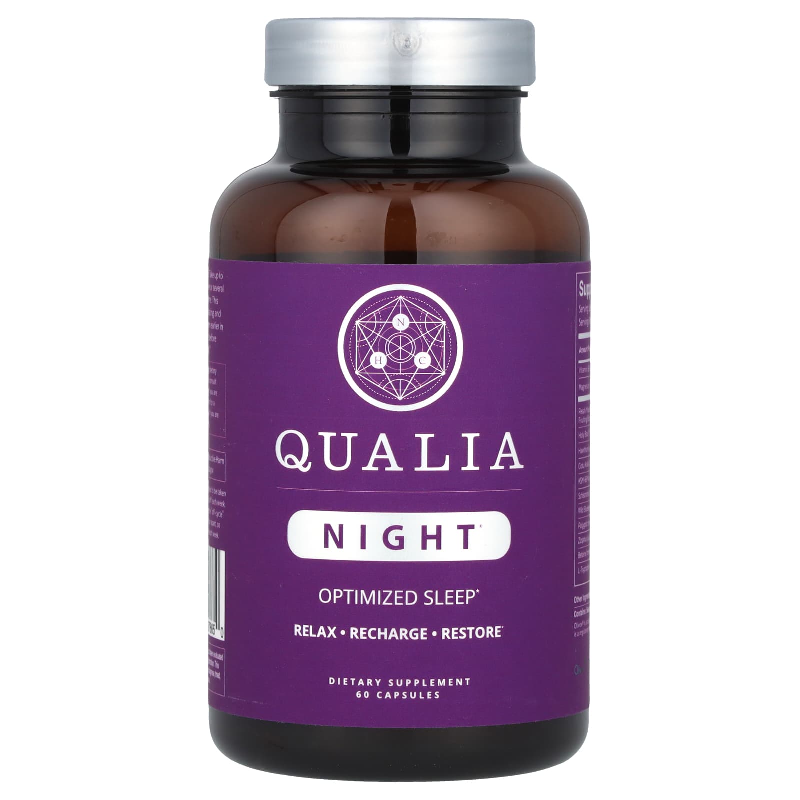 Qualia, Night®, 60 Capsules UPC 037182978650 | HiLife Vitamins