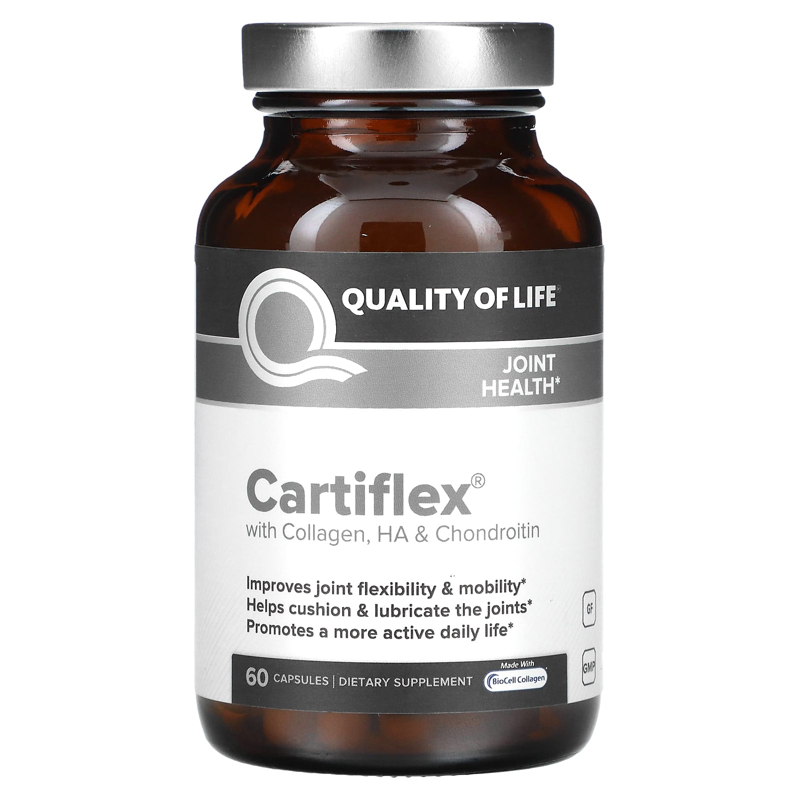 Quality Of Life, Cartiflex, 60 Capsules UPC 812259003233 | HiLife Vitamins