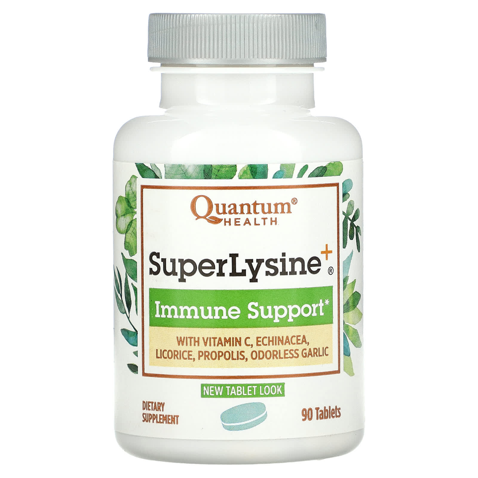 Quantum, Super Lysine+, 90 Tablets UPC 046985001106 | Hilife Vitamins