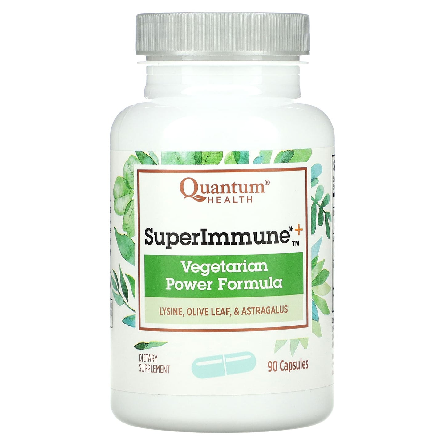 Quantum, Super Immune+ Lysine Herbal, 90 Capsules UPC 046985001120 | Hilife Vitamins