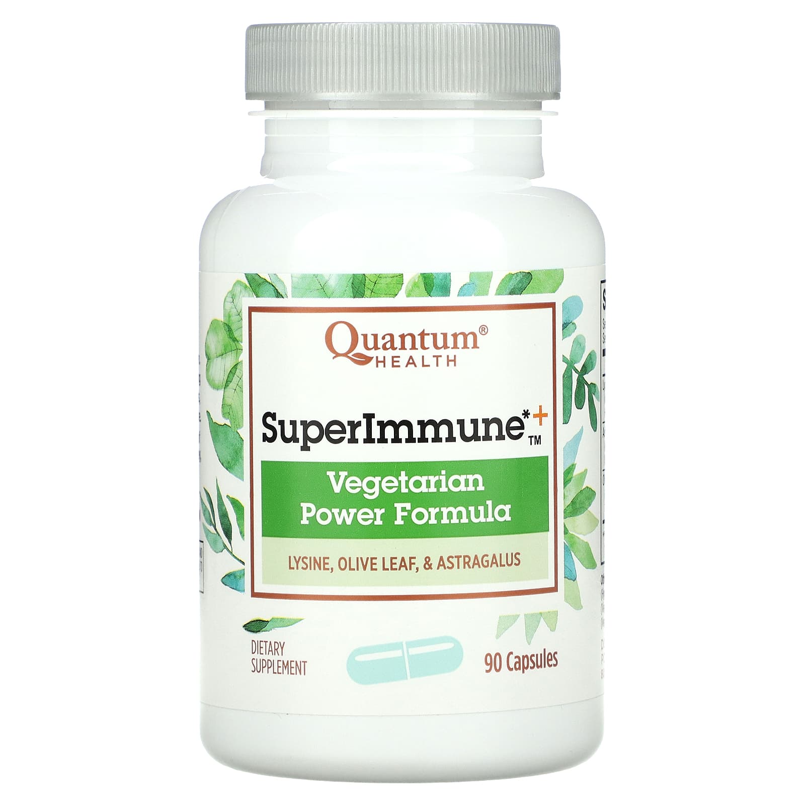 Quantum, Super Immune+ Lysine Herbal, 90 Capsules UPC 046985001120 | Hilife Vitamins