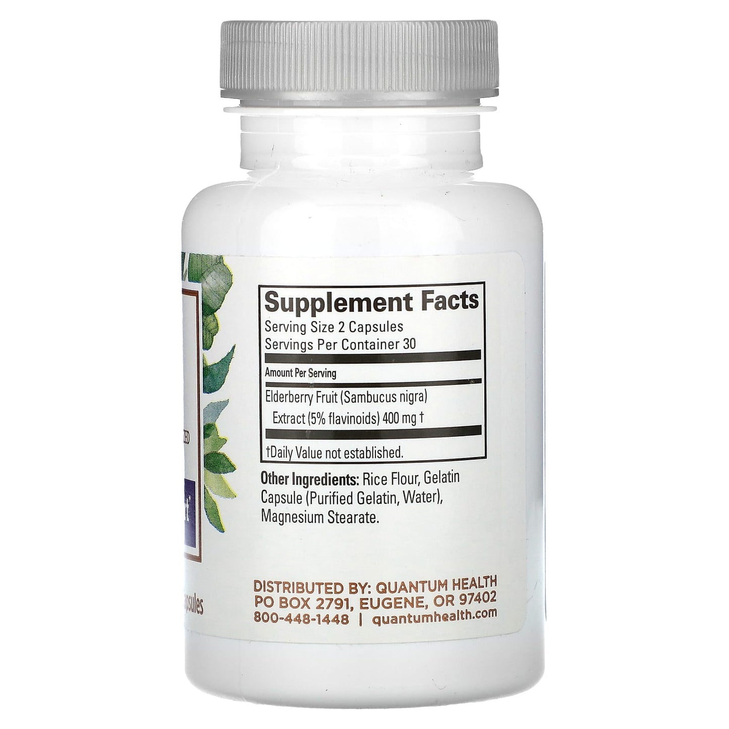 Quantum, Elderberry Extract, 60 Capsules UPC 046985016247 | Hilife Vitamins