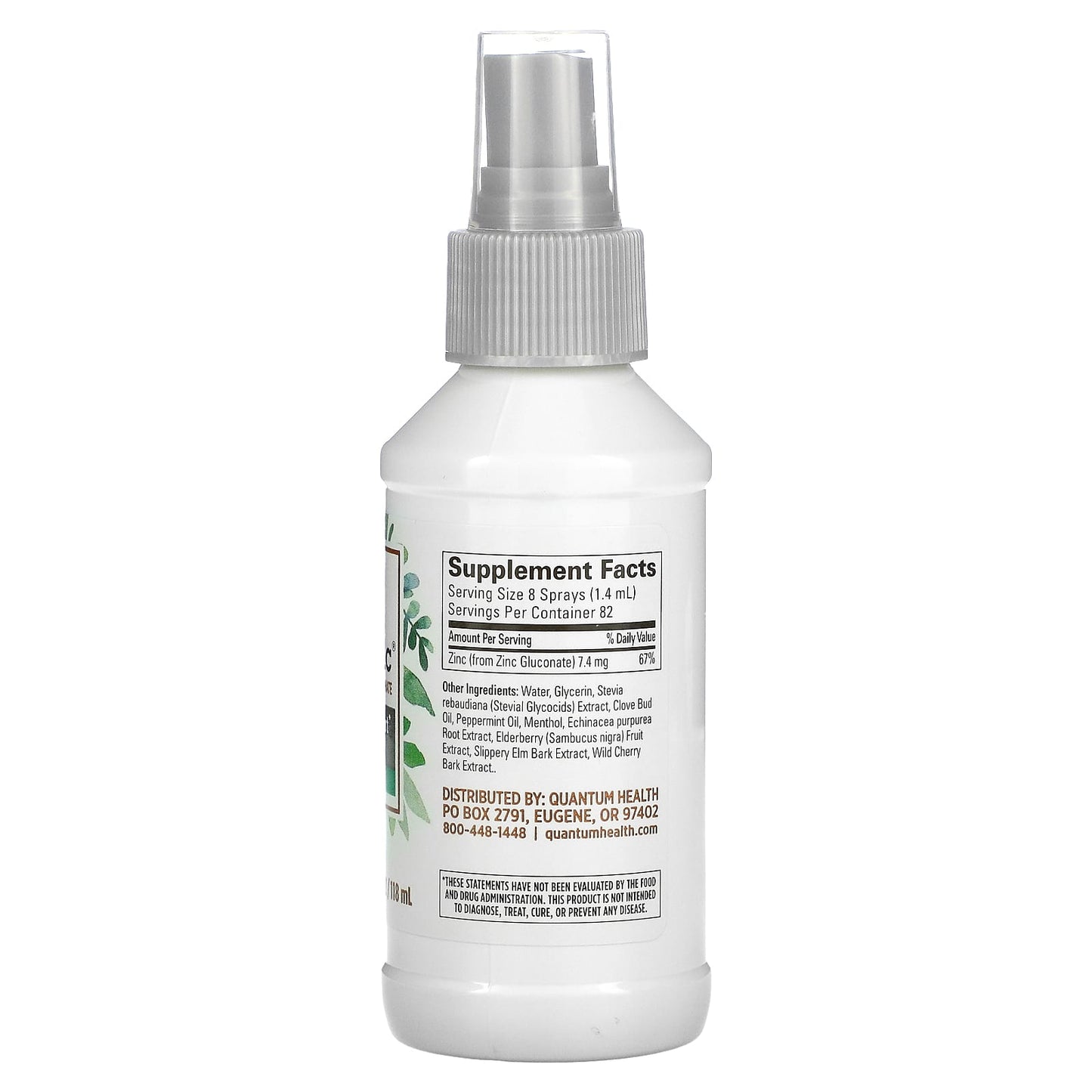 Quantum, Thera Zinc Spray, 4 Oz UPC 046985017053 | Hilife Vitamins
