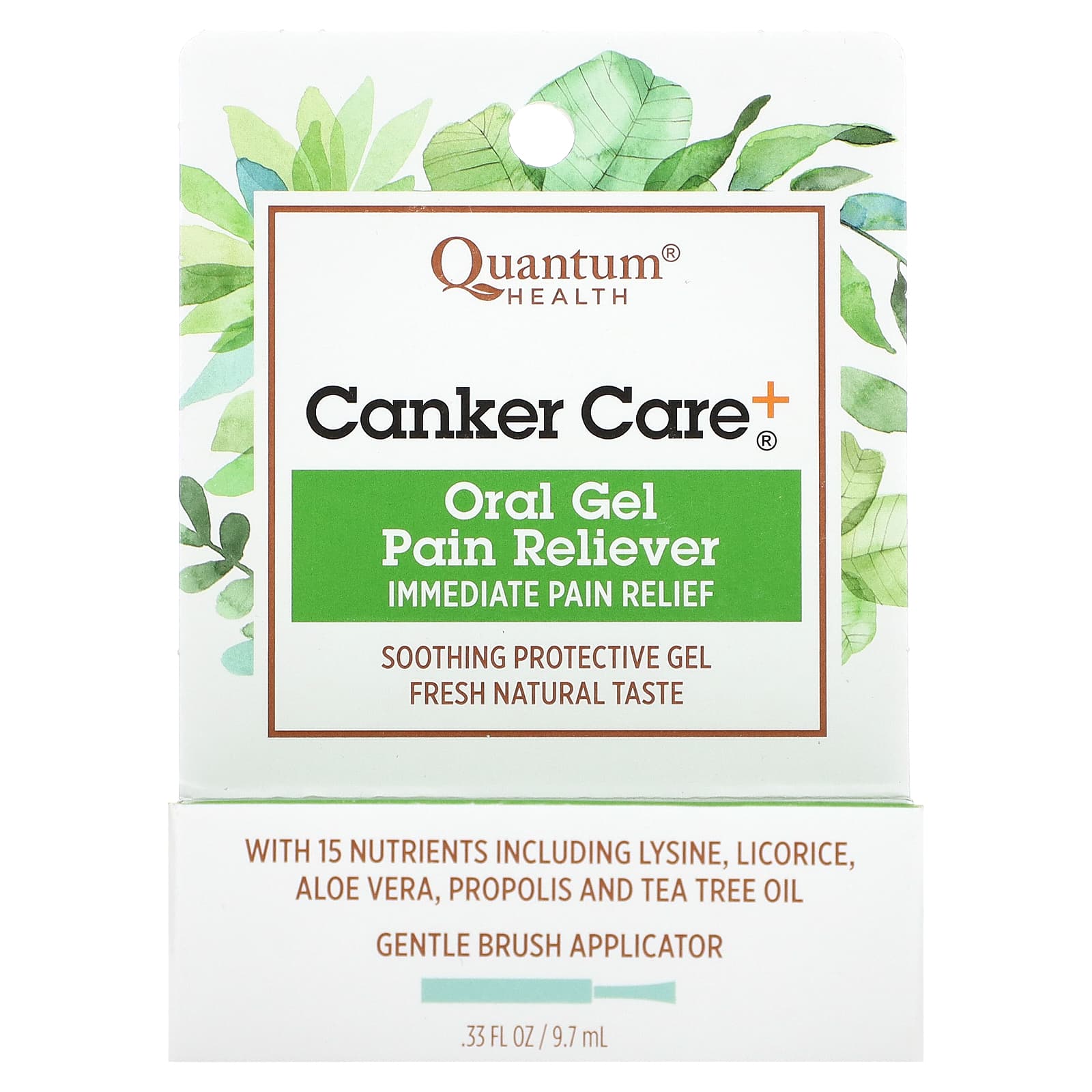 Quantum, Canker Care+ Gel, 0.33 Oz UPC 046985017862 | Hilife Vitamins