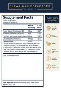 Quicksilver Scientific, Clear Way Cofactors, 75 Capsules UPC 653341620101 | HiLife Vitamins