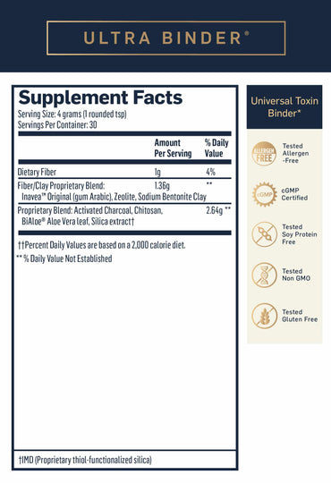 Quicksilver Scientific, Ultra Binder®, 4.23 oz UPC 653341623508 | HiLife Vitamins