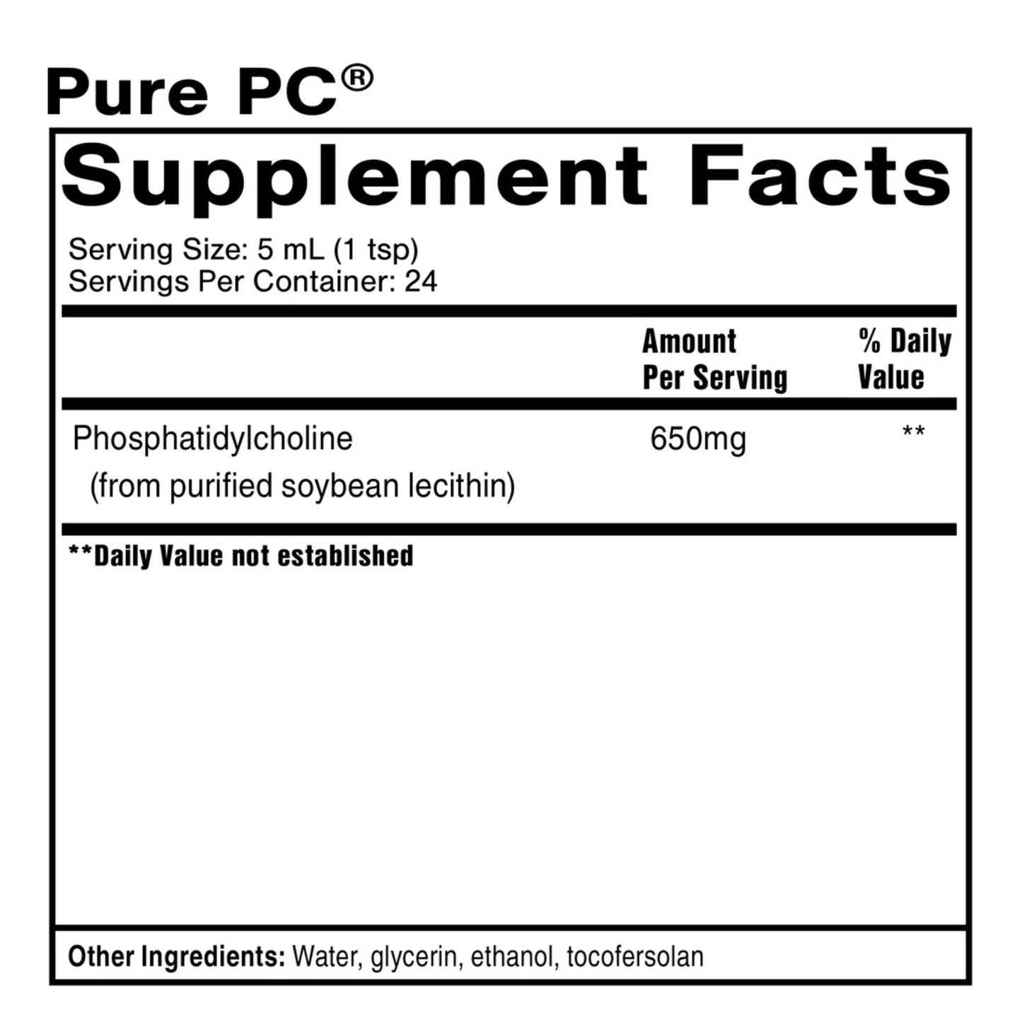 Quicksilver Scientific, Pure PC®, 4 FL OZ UPC 653341620309 | HiLife Vitamins
