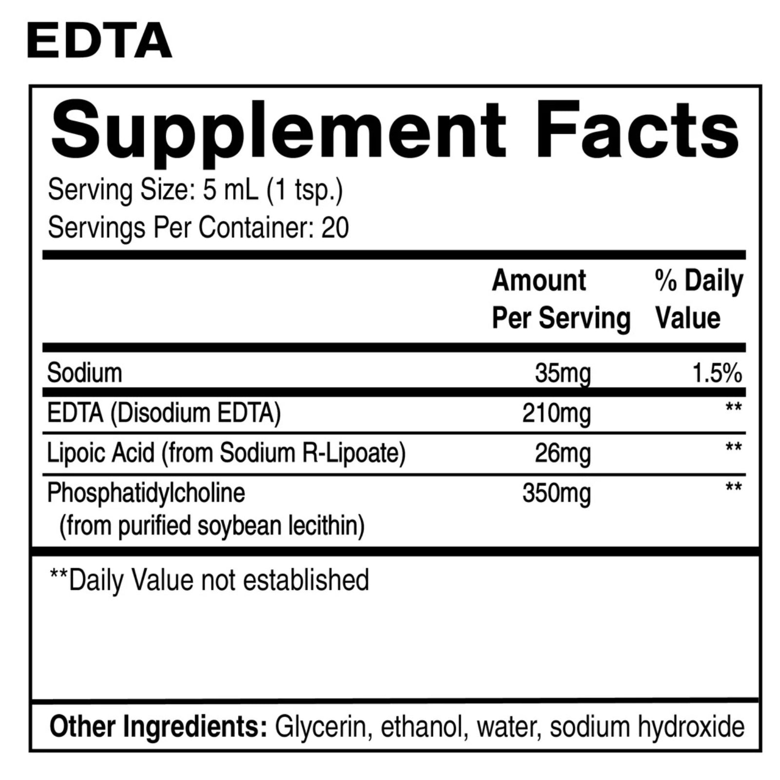 Quicksilver Scientific, Liposomal EDTA with RLA, 3.38 fl oz UPC 653341620507 | HiLife Vitamins