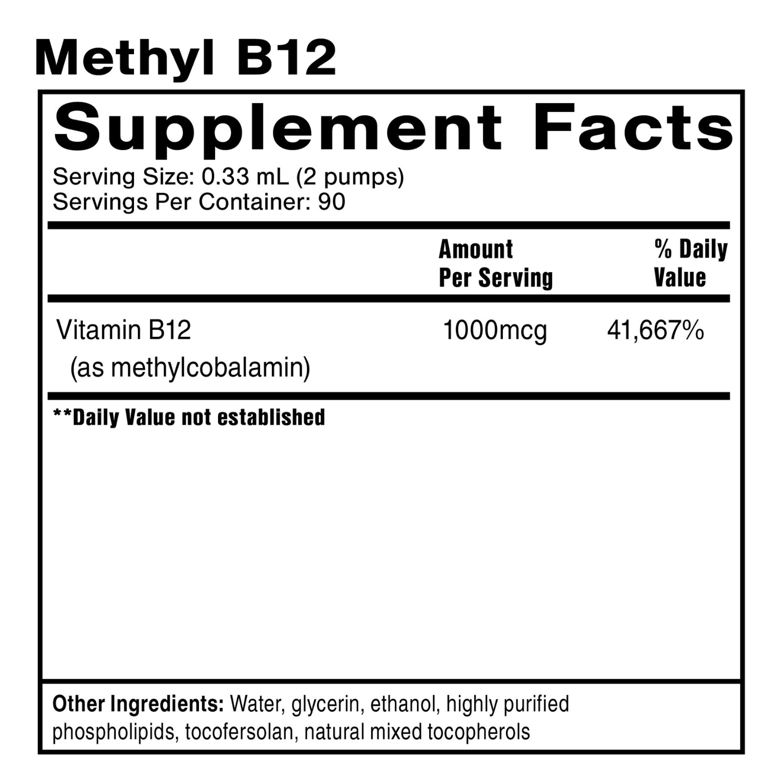 Quicksilver Scientific, Methyl B-12, 1.0 FL OZ (30mL) UPC 019962509315 | HiLife Vitamins