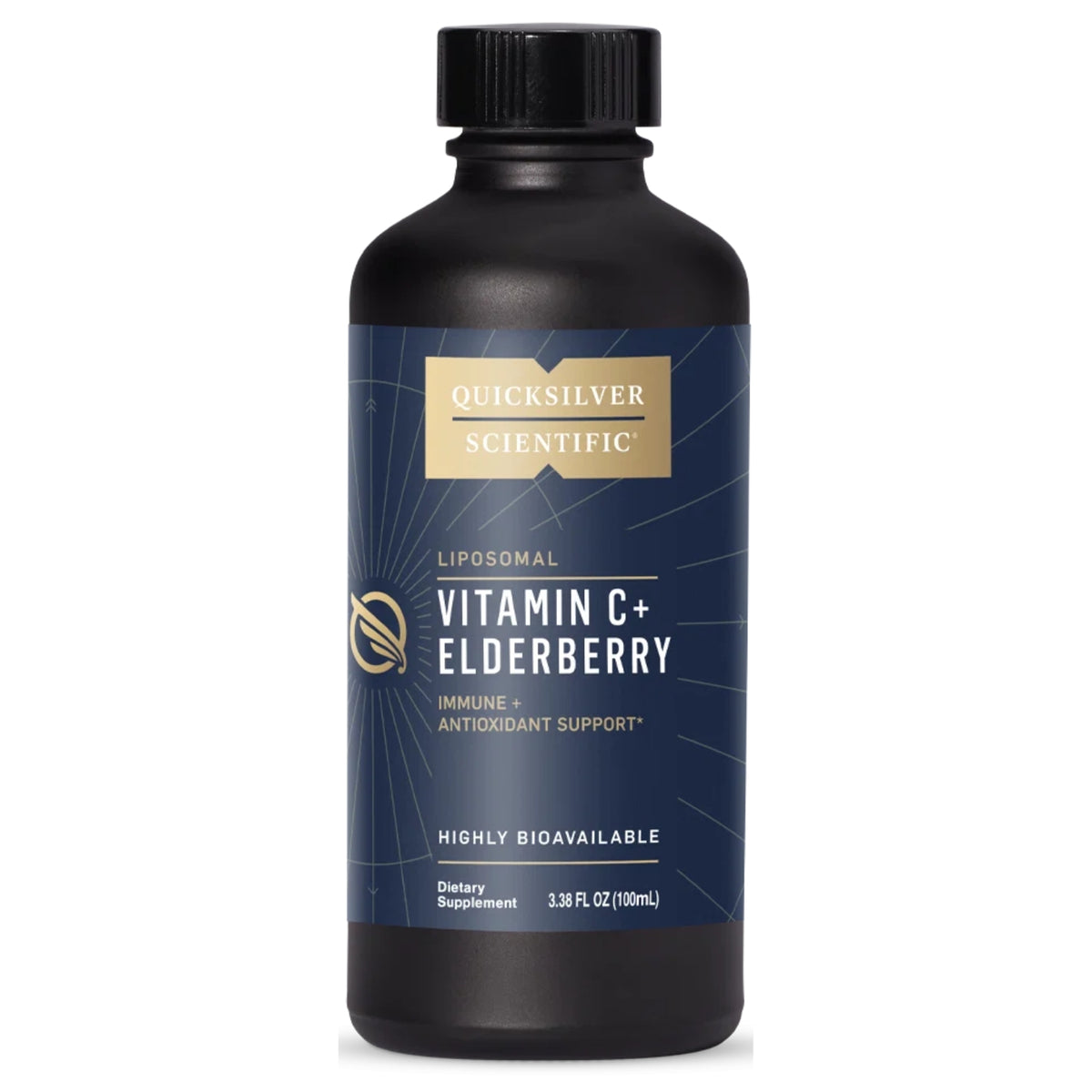Quicksilver Scientific, Vitamin C + Elderberry, 3.38 FL OZ (100 mL) UPC 644216047406 | Hilife Vitamins
