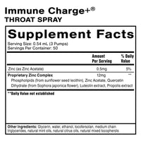 Quicksilver Scientific, Immune Charge+ Throat Spray, 0.9 fl oz (27mL) UPC 644216048403 | HiLife Vitamins